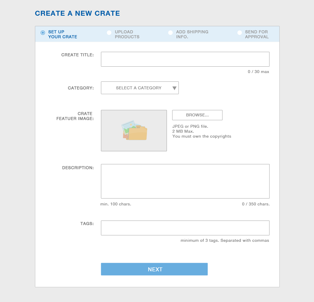 Set up your crate | CrateCreator.com